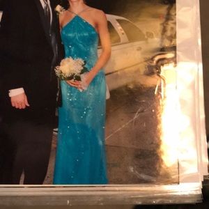 Le Gala blue sequence formal dress. Worn once!
